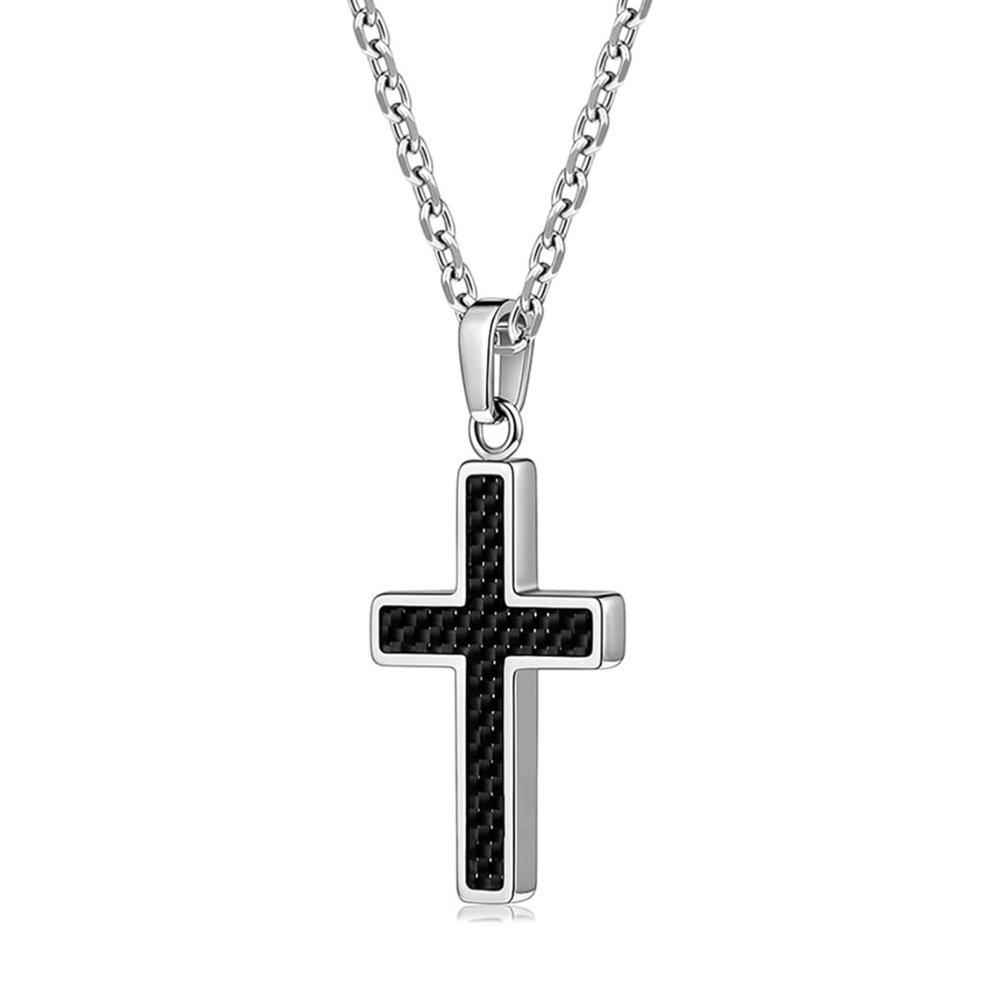 NEW Stainless Steel Cross Pendant Necklace